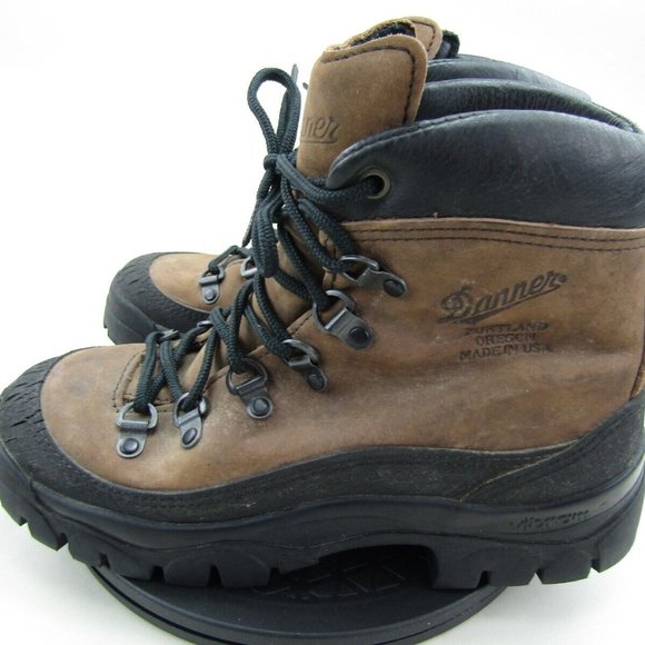 Danner Combat Hiker Boots Mens Size 6 W Brown Black Leather Lace Up Vibram Hike main image 4